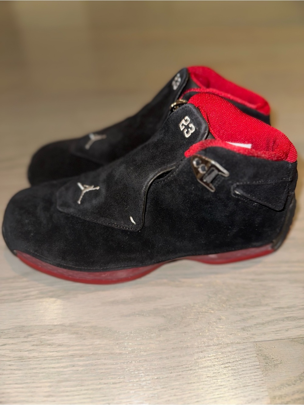 Nike Black Suede High-Top Sneakers sz 10. Rare!!